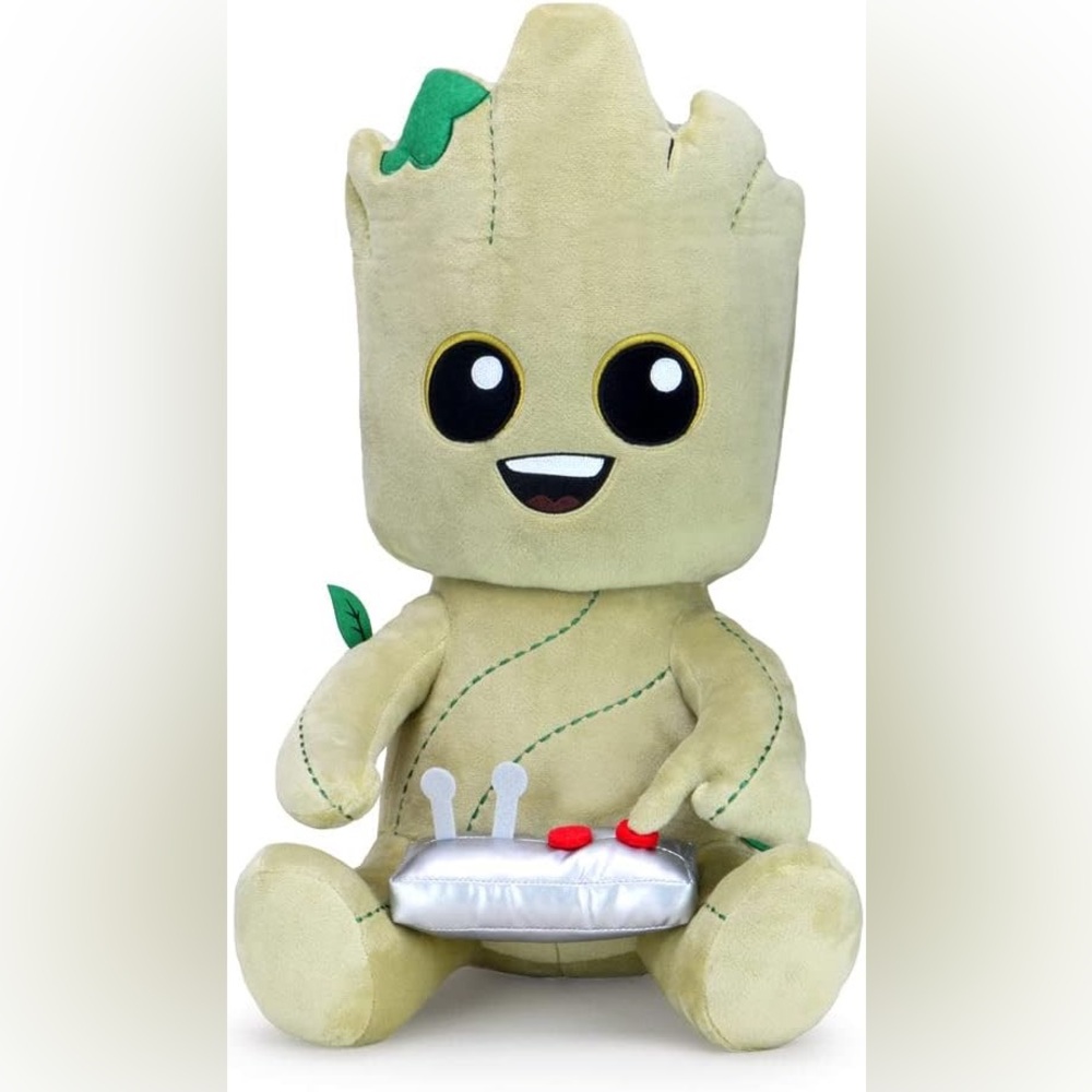 Kidrobot Guardians of The Galaxy Video Gamer Groot 16 In. Shake Action Vibrating